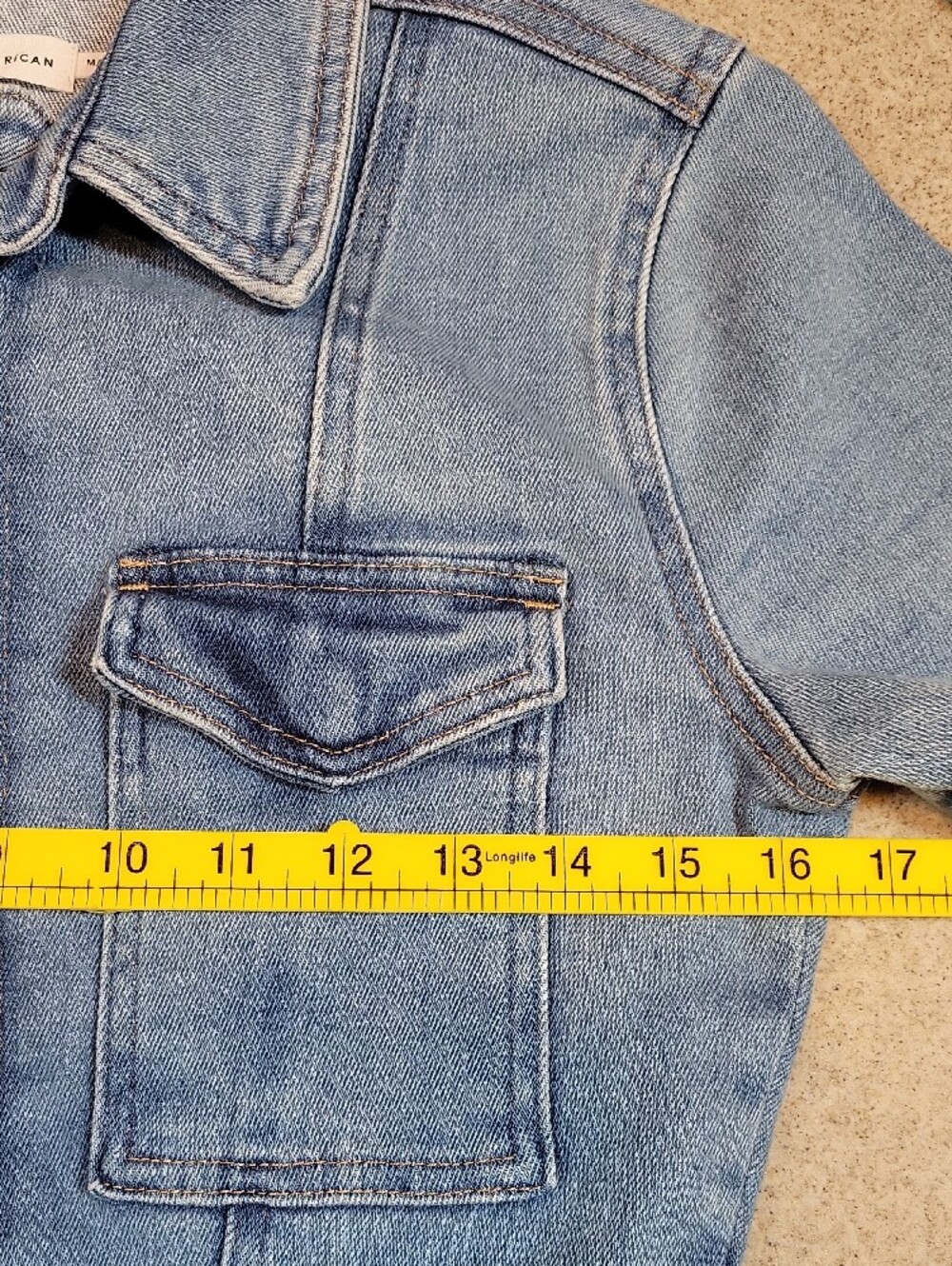Good American Fit for Success Denim Romper Size 2 Small Cotton Stretch - Picture 15 of 16